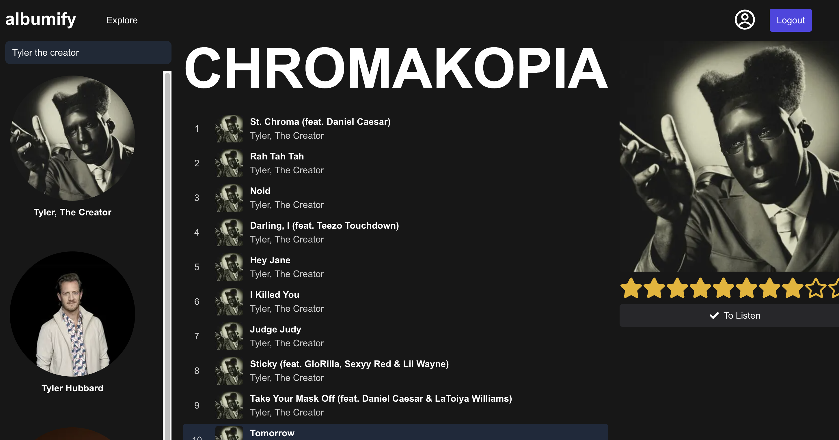 image representing how to search for album